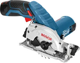 Bosch 12V-26 無線圓鋸，用於木材切割。.