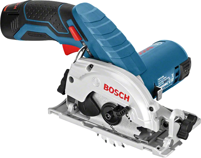 Bosch 12V-26 無線圓鋸，用於木材切割。.
