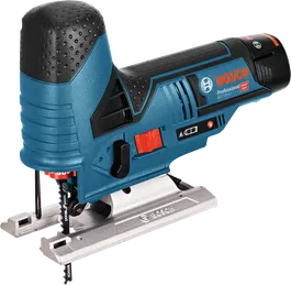 BoschGST 12V-LI 無線曲線鋸，可進行精密切割。.