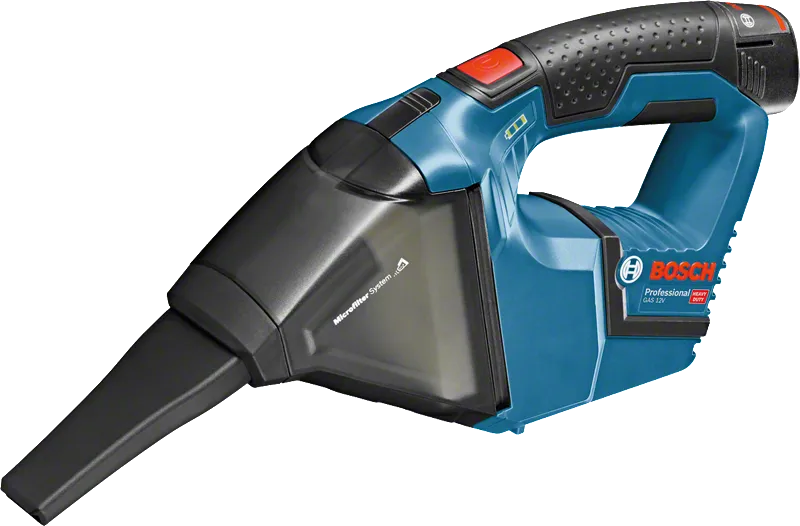 Bosch手持式吸塵器 GAS 12V，適用於清理小碎屑。.
