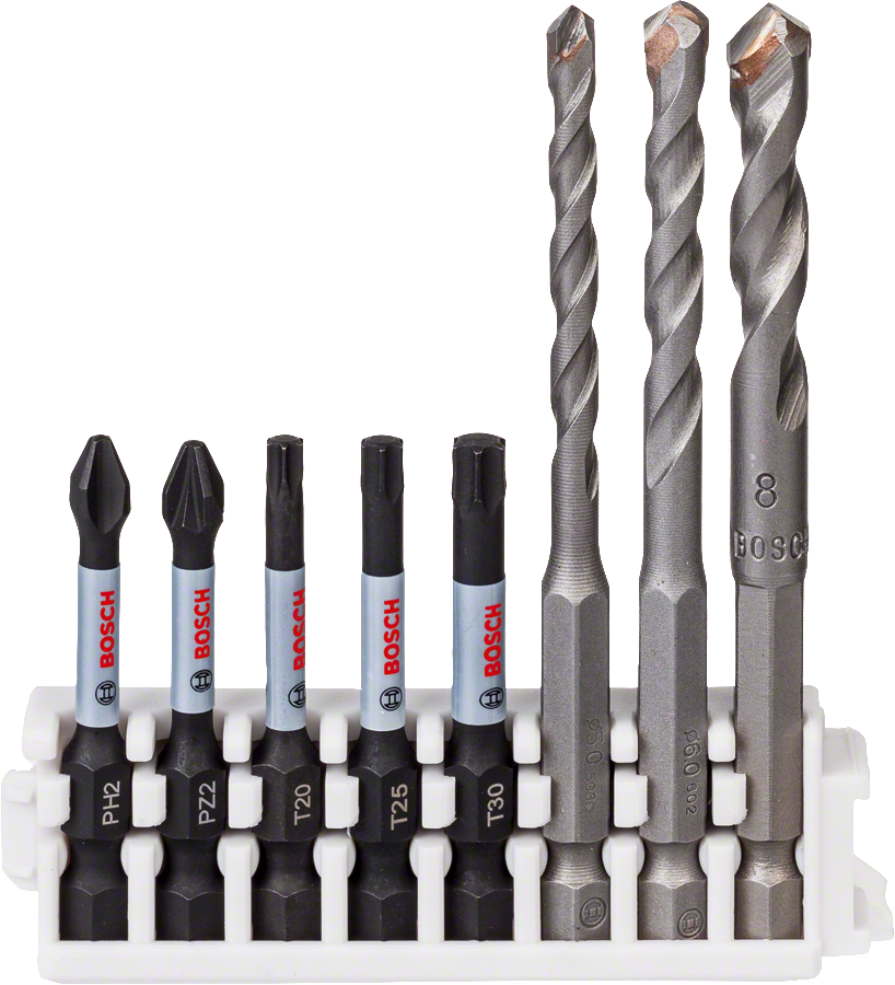 Bosch Hex-9 陶瓷鑽和衝擊鑽頭套裝。.