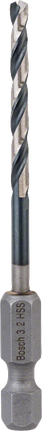 BoschHSS 六角柄麻花鑽頭 3.2 mm。.