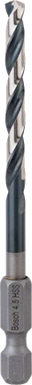 適用於金屬的Bosch HSS 六角柄麻花鑽頭 4.5 mm。.