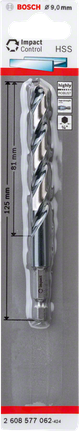 BoschHSS 六角柄麻花鑽頭 9.0 毫米.