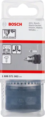 Object #200251097: 1608571062_bo_pro_p_f_2 適用於各種品牌的Bosch鑽夾頭 1.5-13mm。