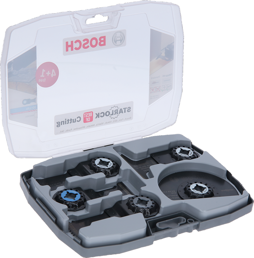 Bosch5 件木材和金屬多功能切割工具組（盒裝）。.