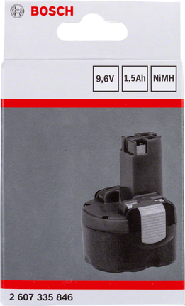 Bosch鎳氫9.6V 1.5Ah電池組，適用於LD工具。