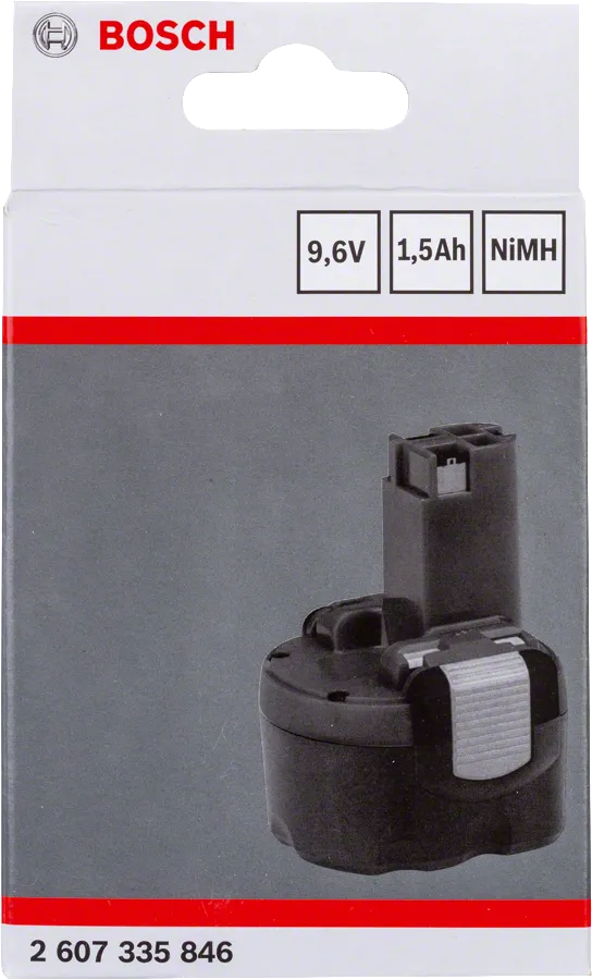 Bosch鎳氫9.6V 1.5Ah電池組，適用於LD工具。