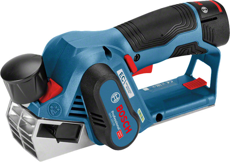 Bosch 12V-20 無線刨床，用於刨木。.