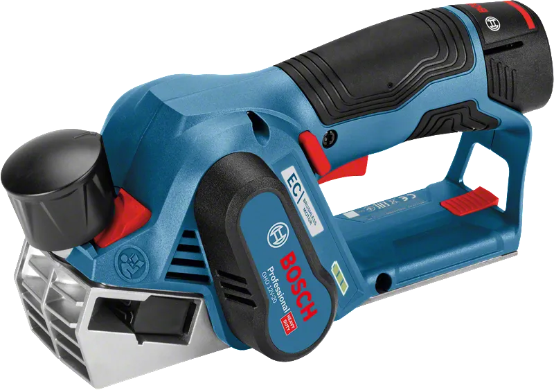 Bosch 12V-20 無線刨床，用於刨木。.
