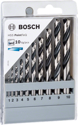 Bosch HSS PointTeQ 鑽頭套裝 1-10 毫米.