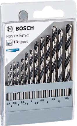Bosch高速鋼麻花鑽頭套裝 13 件 1.5–6.5 毫米.