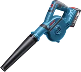 Bosch 18V-120 無線吹風機，18V 電池。