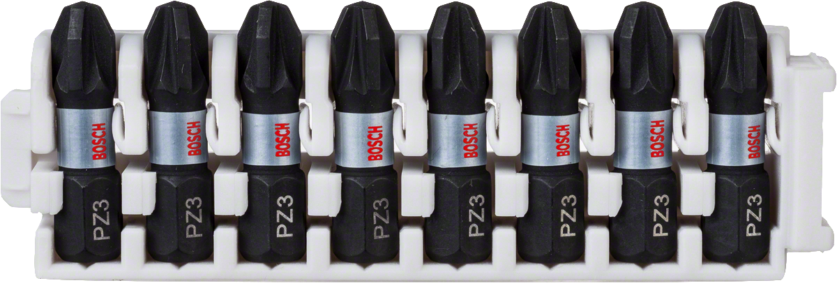 Bosch衝擊控制插入鑽頭包 8XPZ3 PZ3 25 毫米。.