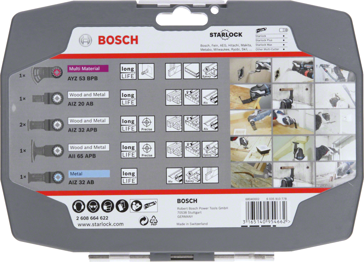 Bosch電工及石膏板刀片套裝。