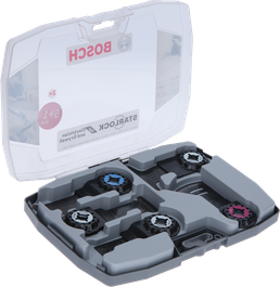 BoschStarlock 電工刀片和乾牆刀片套裝。