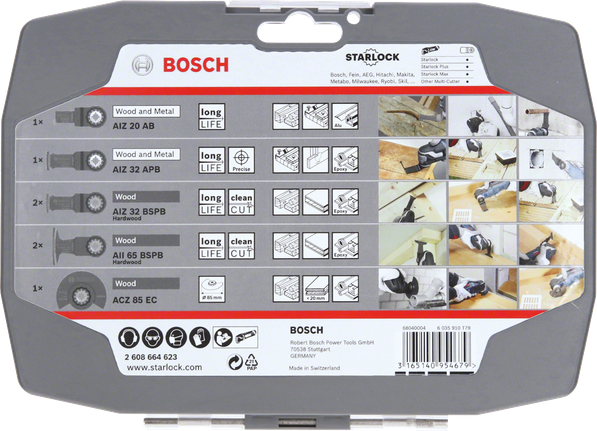 木頭適用的 Starlock 套件 Bosch Starlock 木質配件套裝.