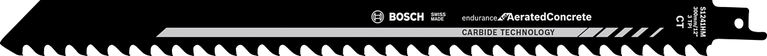 Bosch 1241 HM 硬質合金往復鋸片，適用於加氣混凝土。