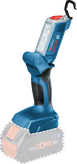 Bosch 18V-300 LED 工作燈，配備 ProCORE18V 電池。.