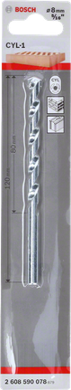 BoschCYL-1 8mm 石工鑽頭。.