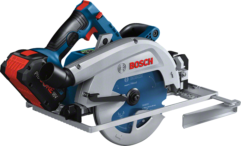 Bosch 18V-68 GC 無線圓鋸，配備 ProCORE18V 電池。.
