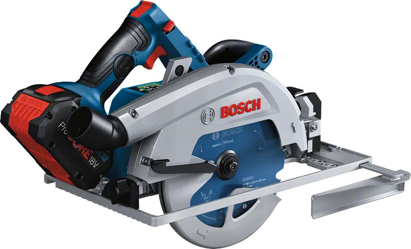 Bosch 18V-68 GC 無線圓鋸，配備 ProCORE18V 電池。.