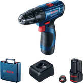 BoschGSB 120-LI 無線電鑽套裝，配有電池和盒子。.