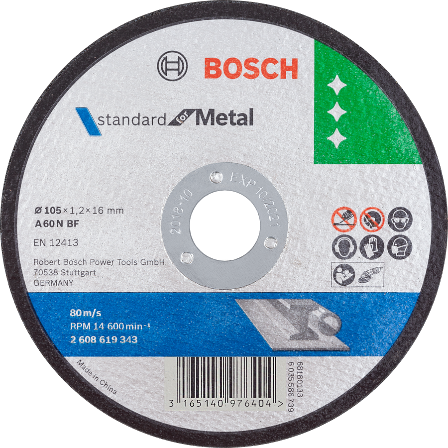 Bosch105 毫米金屬切割片標準。.