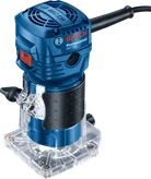 Bosch 550 掌上路由器，550W 小巧設計。.