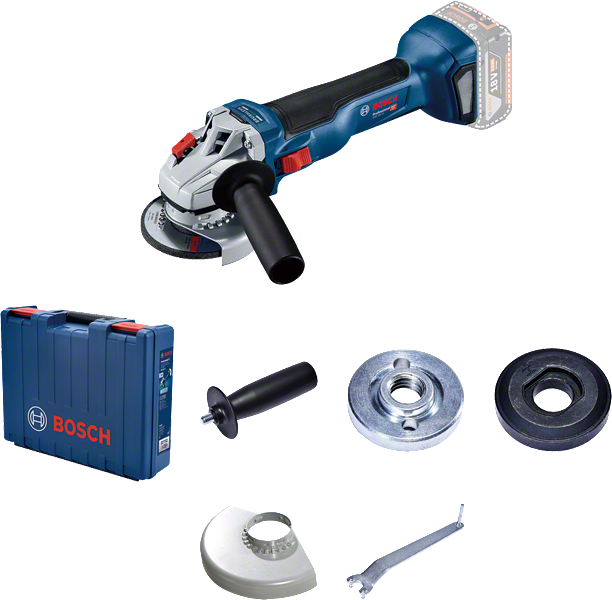 Bosch無線角磨機 GWS 18V-10 附外殼和配件。.