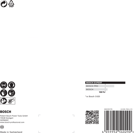 超耐久集塵砂紙-M480砂磨網,適用於偏心拋光機 150 mm,G 120 5 件 Bosch M480 打磨網 150 毫米 G120 5 件裝