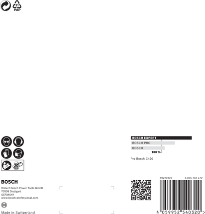 超耐久集塵砂紙-M480砂磨網,適用於偏心拋光機 150 mm,G 220 5 件 Bosch M480 打磨網 150 毫米 G220 5 件裝。