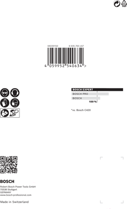Bosch M480 砂磨網 100×150mm G80 10個裝.