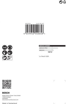 Bosch EXPERT M480 砂磨網 100 x 150 毫米。.