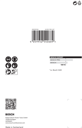 Bosch M480 打磨網 100x150mm G220 10 件套.