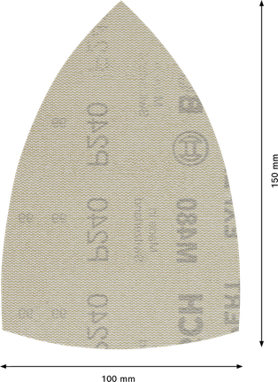 Bosch EXPERT M480 砂光網片 100x150mm，粒度 240。.