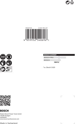 Bosch M480 砂磨網 100 x 150 毫米.