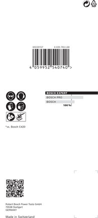 超耐久集塵砂紙-M480 砂磨網適用於軌道拋光機 80 x 133 mm,G 120,10 件 Bosch EXPERT M480 砂磨網 80 x 133 毫米 G 120 10 件
