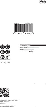 超耐久集塵砂紙-M480 砂磨網適用於軌道拋光機 80 x 133 mm,G 180,10 件 Bosch M480 砂磨網 80 x 133 毫米 G 180 10 件