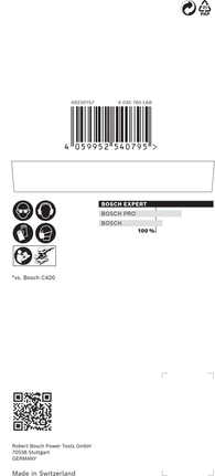超耐久集塵砂紙-M480 砂磨網適用於軌道拋光機 80 x 133 mm,G 320,10 件 Bosch EXPERT M480 砂磨網 80×133 毫米。