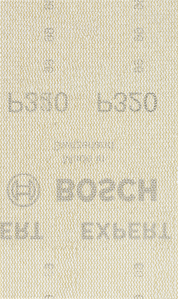 超耐久集塵砂紙-M480 砂磨網適用於軌道拋光機 80 x 133 mm,G 320,10 件 Bosch M480 砂磨網,320 粒度,開放式網格。