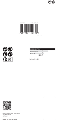 Bosch EXPERT M480 打磨網 93 x 186 毫米 G 80 10 件裝。