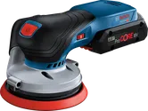 Bosch 18V-125 無線隨機軌道砂光機。