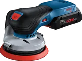 Bosch 18V-125 無線隨機軌道砂光機。