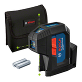 Bosch 3G 雷射調平工具，附盒子和電池。