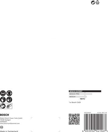 適用於偏心拋光機的 EXPERT C470 8 孔砂紙 125 公釐,G 400 5 件式 BoschC470 125 毫米 G400 砂紙包.