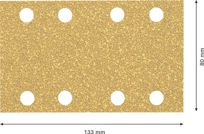 Bosch EXPERT C470 砂紙 80x133 毫米 8 孔 G40。.