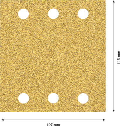 Bosch EXPERT C470 砂紙 115x107 毫米 6 孔。.