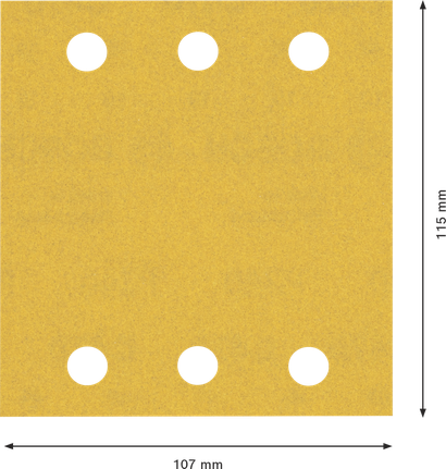 Bosch EXPERT C470 砂紙 115x107 毫米 6 孔粒度 240。.