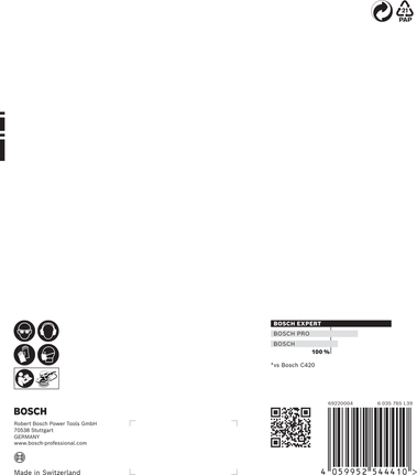Bosch EXPERT C470 150 毫米砂紙 5 張裝。.